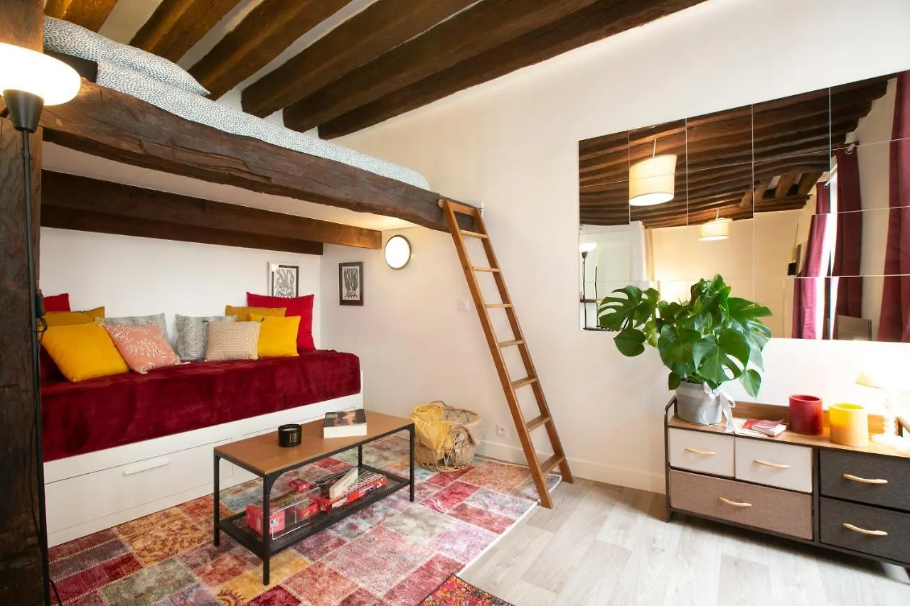 Authentic Apartment In Center Of Parisian Marais