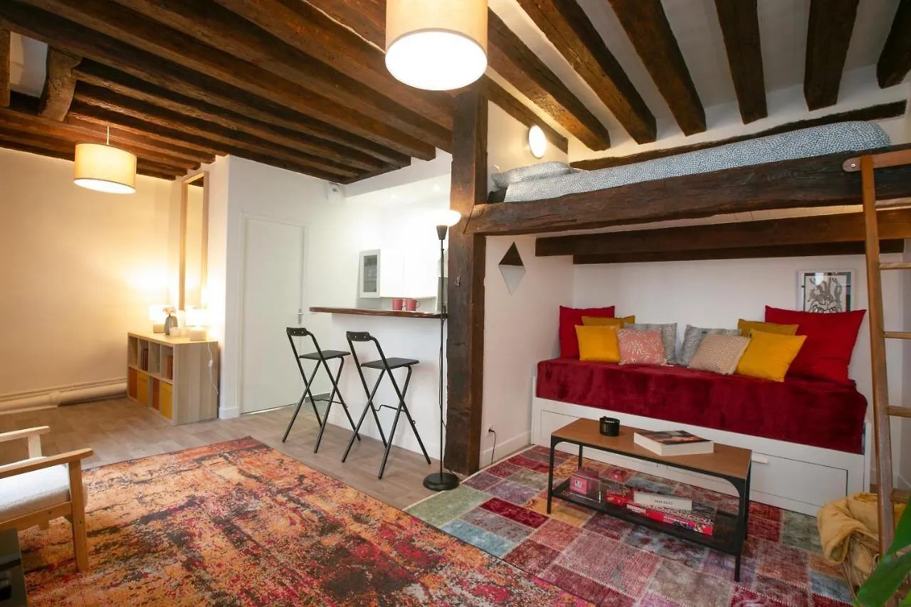 Authentic Apartment In Center Of Parisian Marais